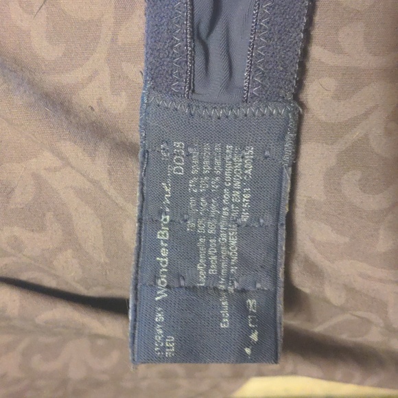 38DD Wonder Bra EUC Sky Blue Plus Size Bra - Picture 9 of 13